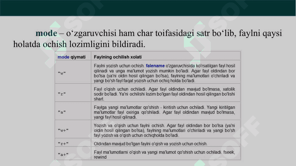Fayllar va fayllar bilan ishlash 5