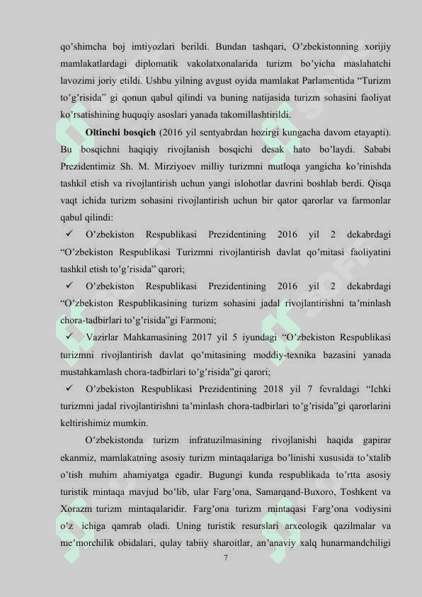 O'zbekiston turizm infratuzilmasi 7