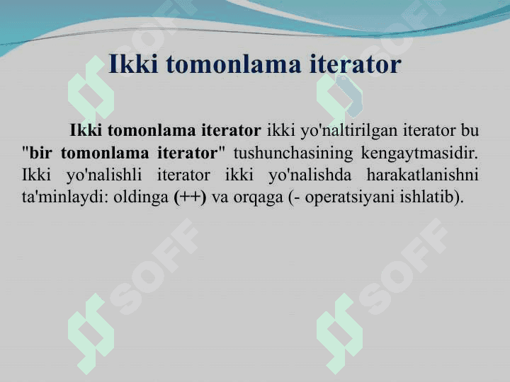 Standart algoritmlar va iteratorlar 7
