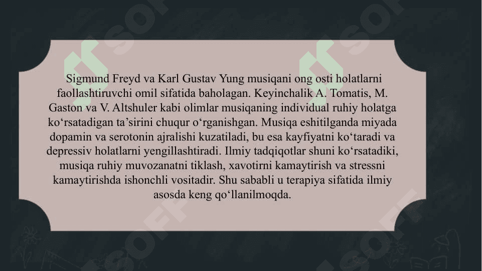 Musiqa terapiya  slayd 7