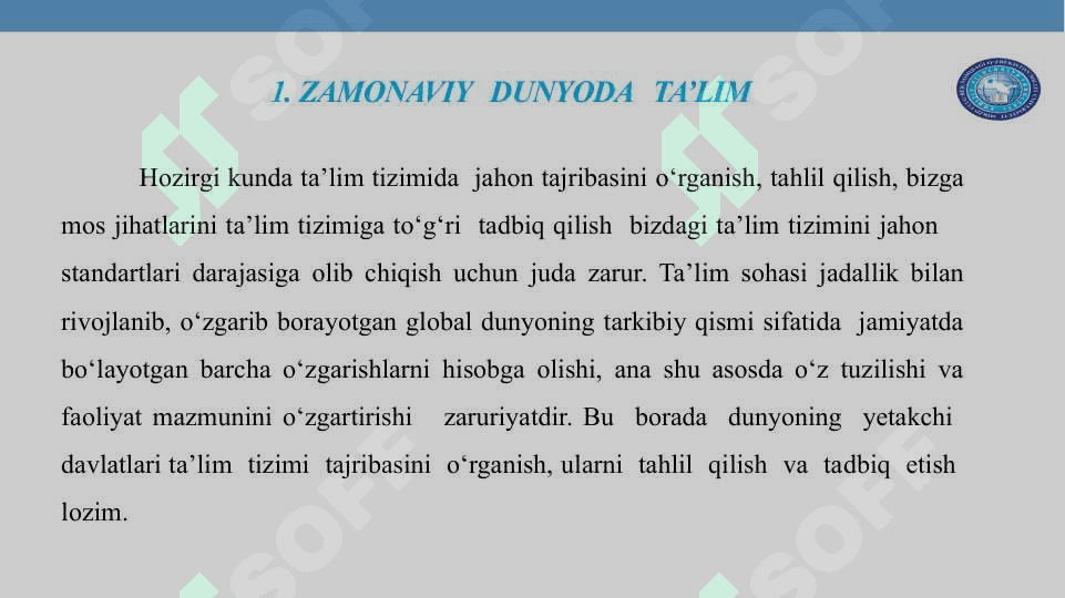 Zamonaviy dunyoda ta'lim, til va terminalogiya 2