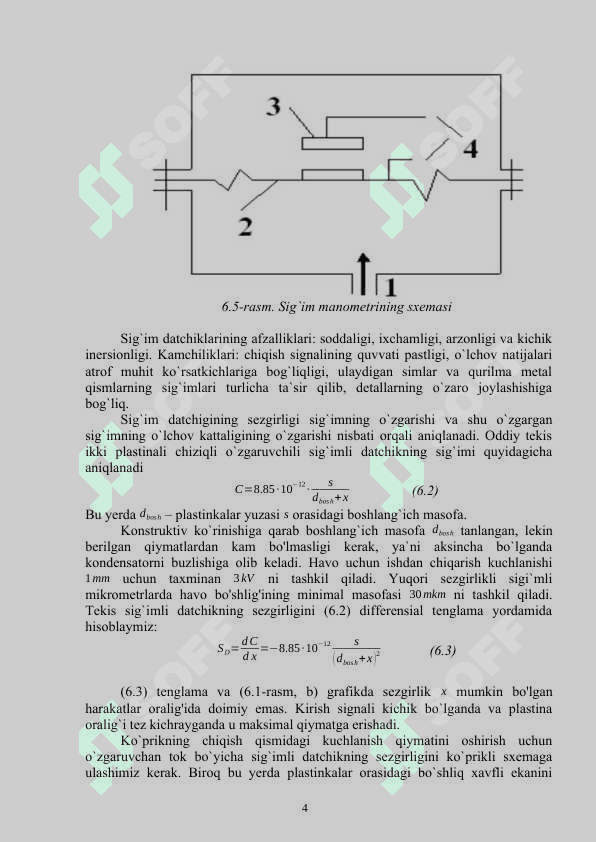 P'ezoelektrik va sig`imli datchiklar 4