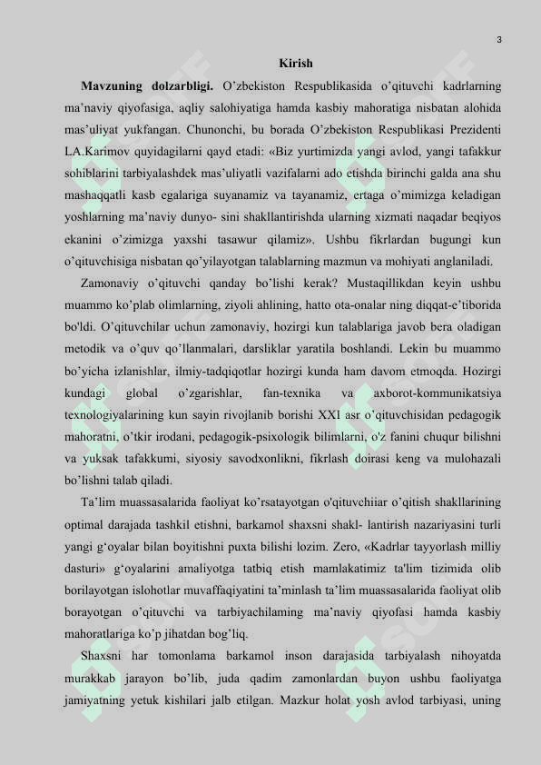 BO’LAJAK O’QITUVCHIDA PEDAGOGIK TEXNIKANI SHAKLLANTIRISHDA PEDAGOGIK MAHORAT FANINING O’RNI 3