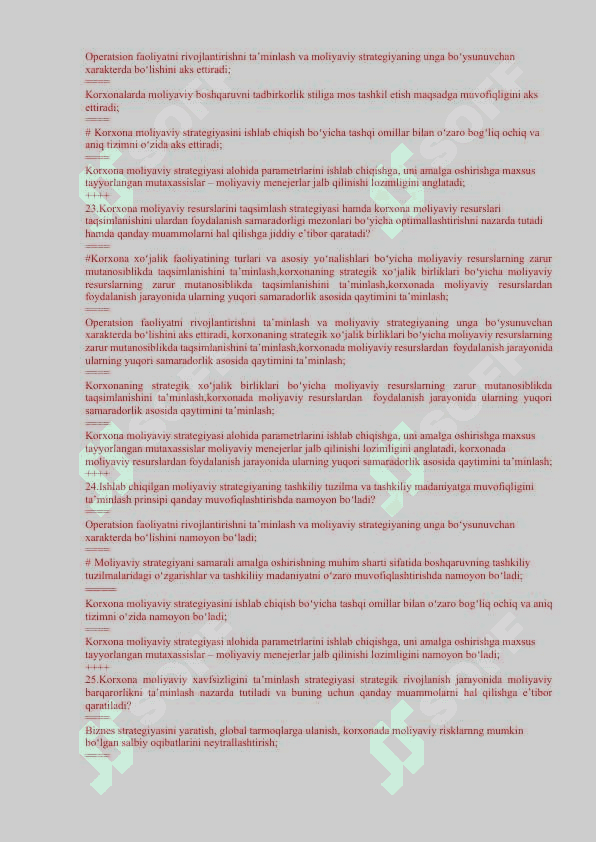 Moliyaviy menejment fanidan yakuniy test 5