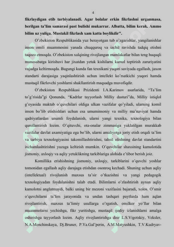 Vеkslеr uslubi va uning o’quvchi shaxsi taraqqiyotida tutgan o’rni 4