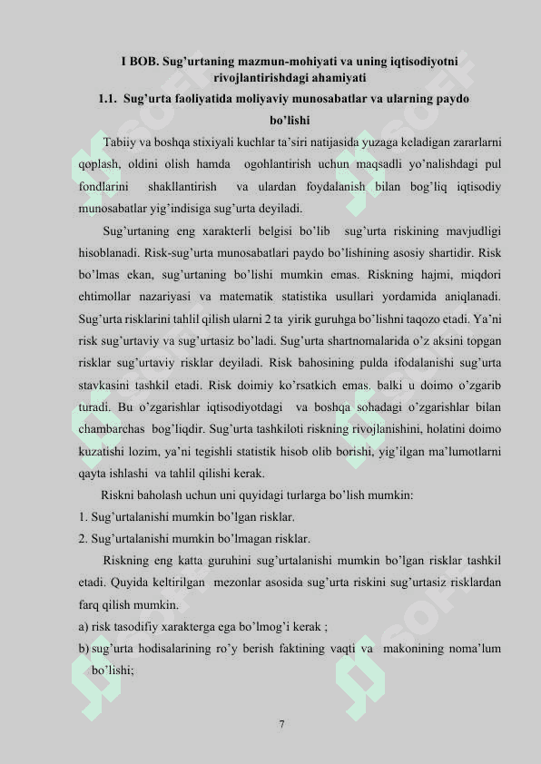 Sug’urta operatsiyalarining samaradorligini oshirish yo’llari 6