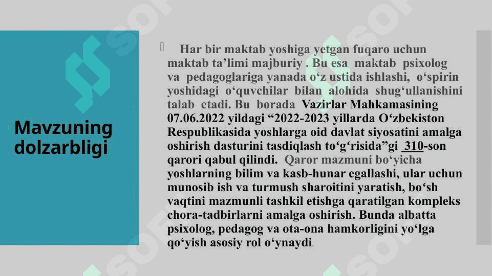 Qiyin hayotiy vaziyatlarga tushib qolgan o’spirinlarga psixologik maslahat berish 2