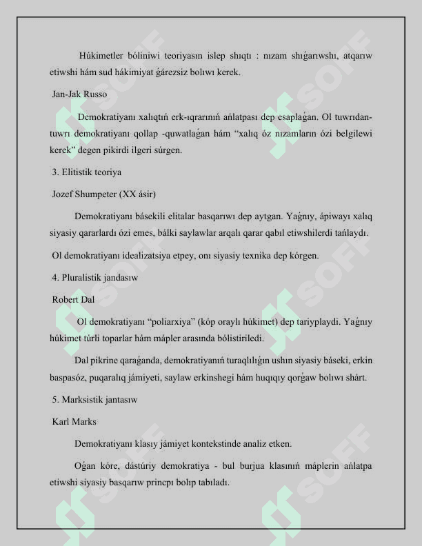 Demokratikaliq koz qaraslar 4
