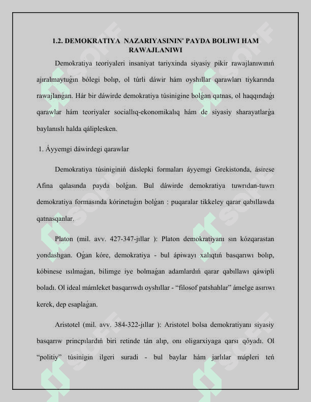Demokratikaliq koz qaraslar 6