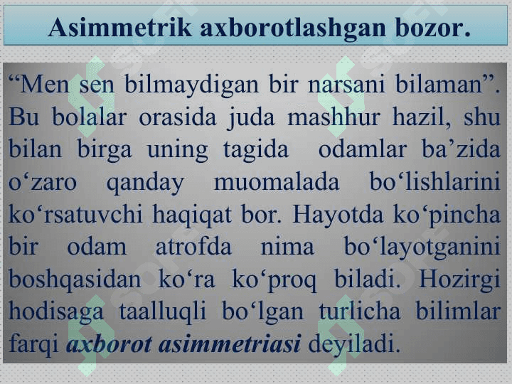 BOZOR VA TAVAKKALCHILIK 3