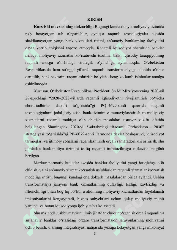 RAQAMLI BANKLAR VA AN’ANAVIY BANK TIZIMINING TRANSFORMATSIYASI. 2