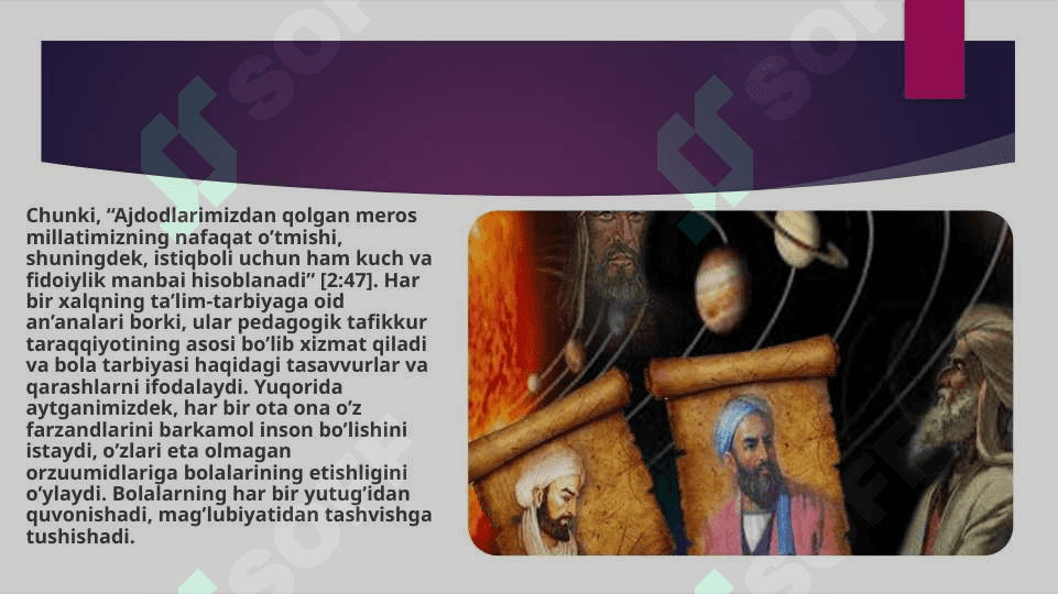 Sharq mutafakirlari ijodida ta'lim ttarbiya masalalari 5