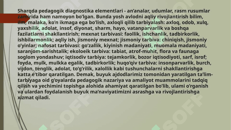 MavzuShaxs rivojlanishining ijtimoiy diagnostikasi 7