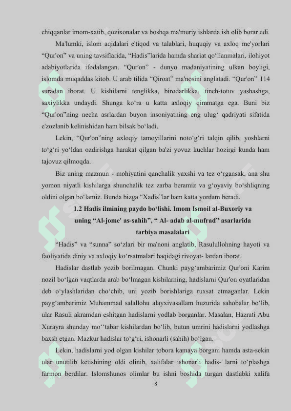 O‘zbek xalq pedagogikasida ijtimoiy pedagogik g‘oyalar 8