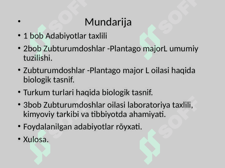 Katta zubturum (Plantago major L)o'simligi urug'larini laboratoriya taxlili 2