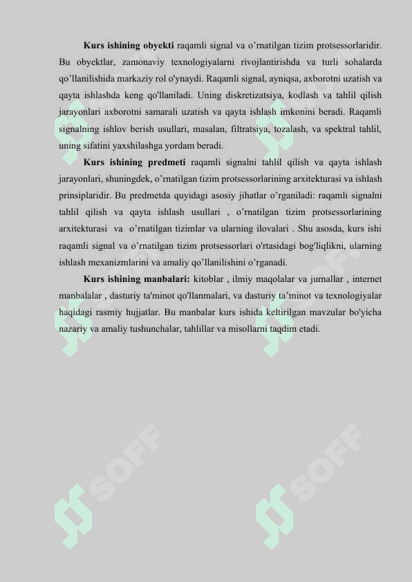 Raqamli signal va o'rnatilgan tizim protsessorlari 4