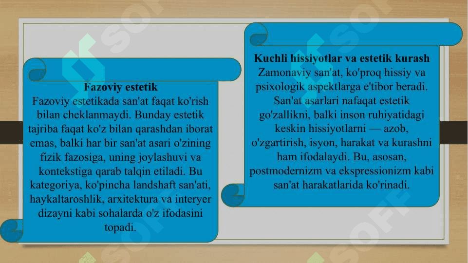 Estetika kategoriyalarining an`anaviy va zamonaviy tasnifi (TAQDIMOT) 6