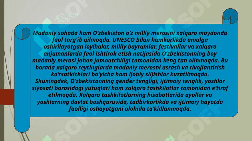 Yangi Oʻzbekiston ijtimoiy-siyosiy, iqtisodiy va madaniy hayotida roʻy berayotgan oʻzgarishlarning xalqaro reyting va indekslarda aks etishi (TAQDIMOT) 6