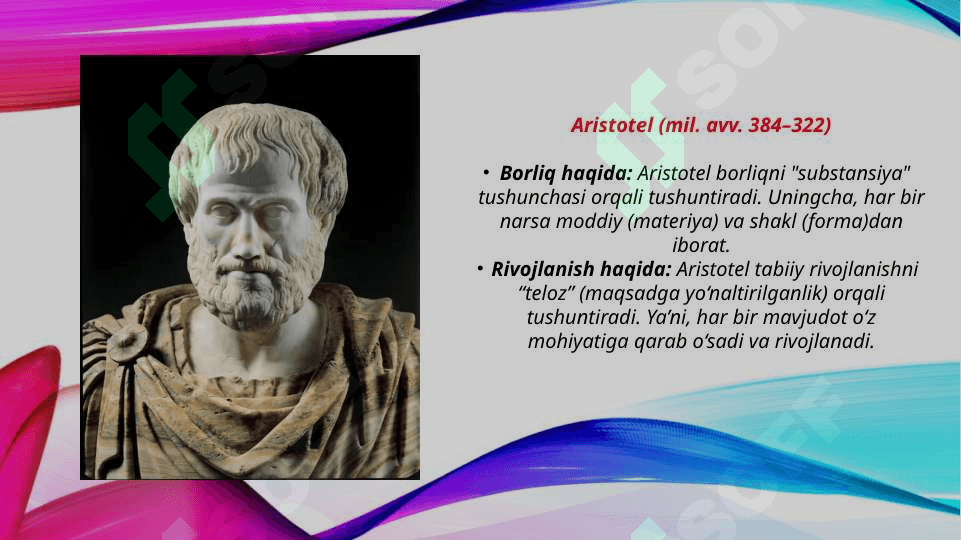 Borliq (ontologiya) va rivojlanish falsafasi (TAQDIMOT) 3