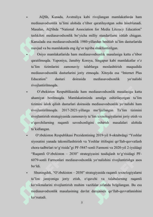 O‘QISH SAVODXONLIGI DARSLARIDAGI MEDIASAVODXONLIKNI  TAKOMILLASHTIRISH  YO‘LLARI (1-2-SINFLAR  MISOLIDA) 5
