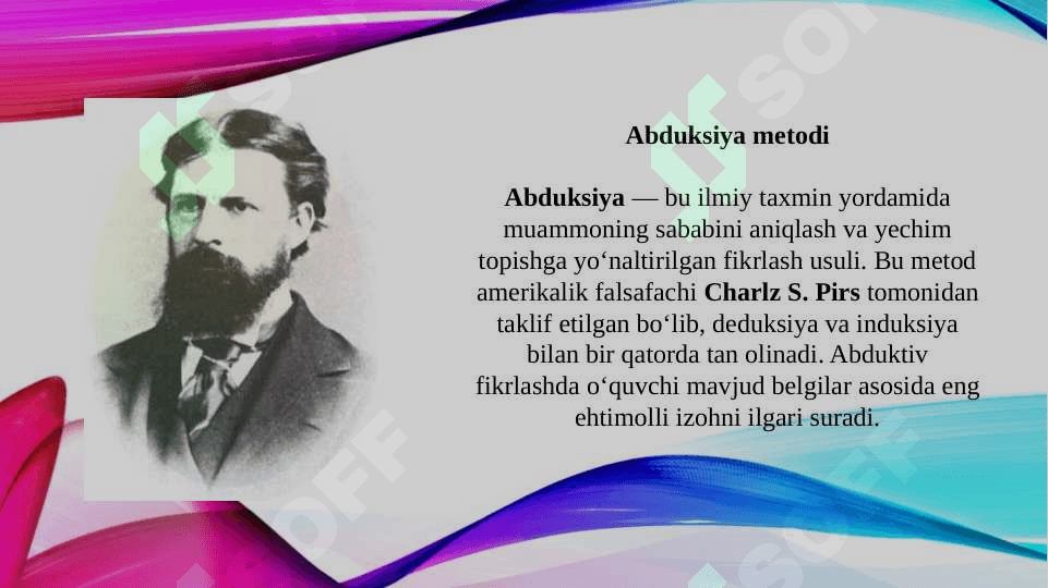 Hozirgi zamon metodlari: abduksiya kumatoid, keys stadi, evristika (TAQDIMOT) 6