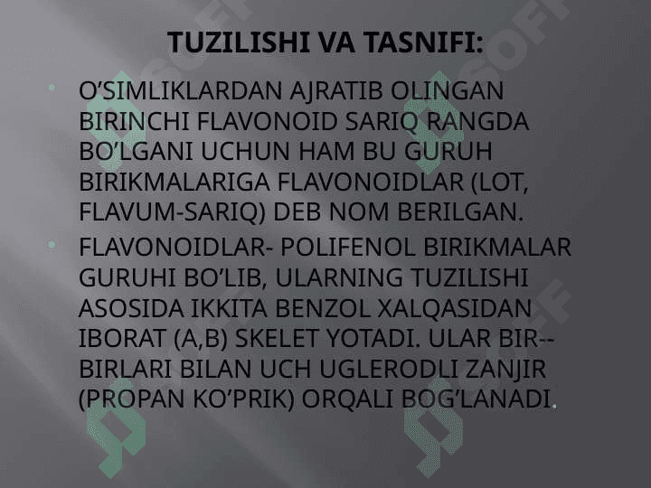 TARKIBIDA FLAVONOID SAQLOVCHI DORIVOR O’SIMLIKLAR. 3