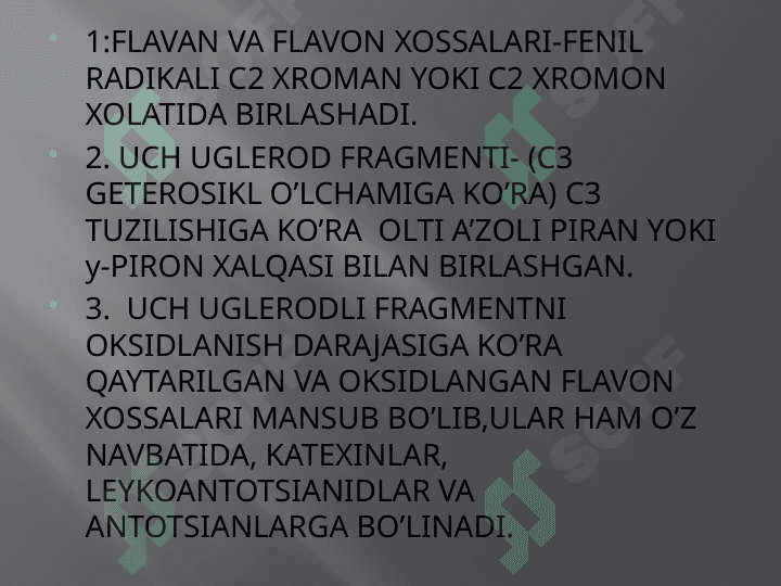 TARKIBIDA FLAVONOID SAQLOVCHI DORIVOR O’SIMLIKLAR. 6