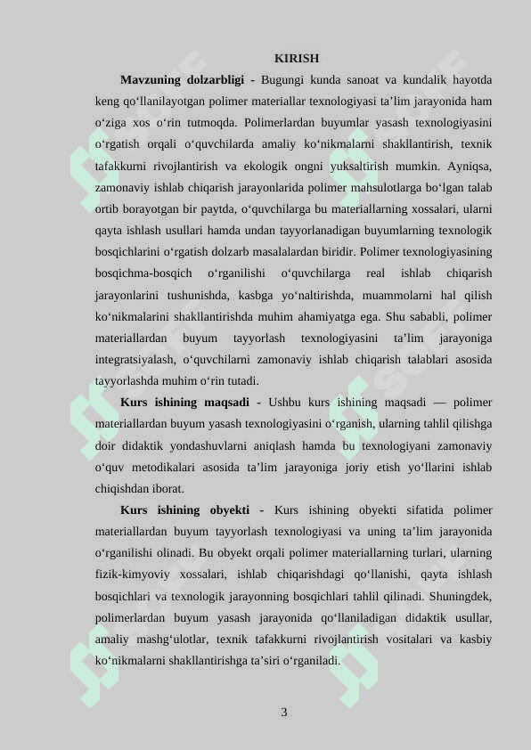 POLIMER MATERIALLARDAN BUYUM YASASH TEXNOLOGIYASI 3