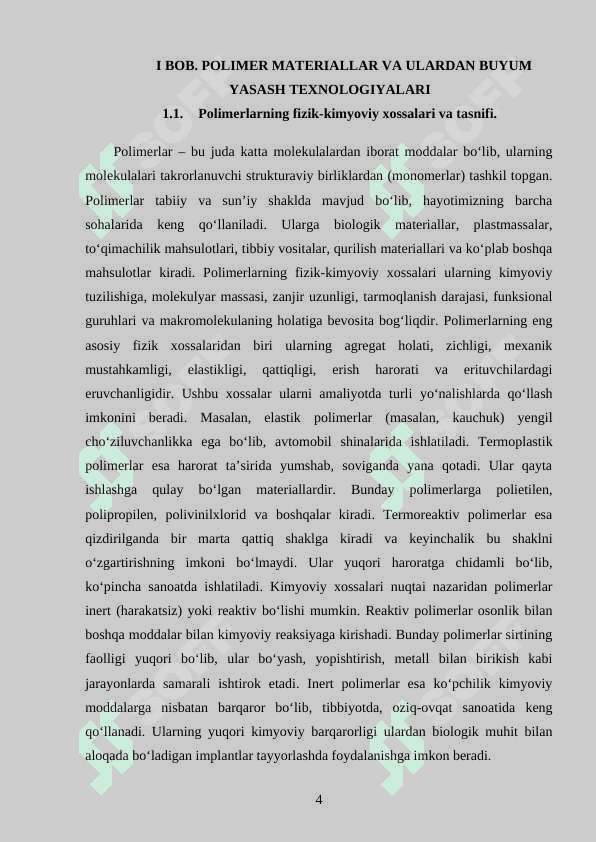 POLIMER MATERIALLARDAN BUYUM YASASH TEXNOLOGIYASI 4