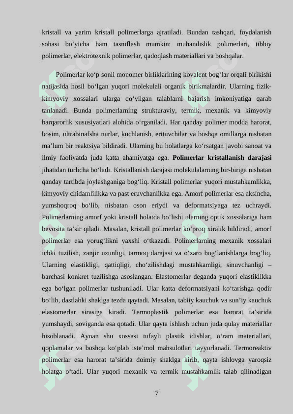 POLIMER MATERIALLARDAN BUYUM YASASH TEXNOLOGIYASI 7