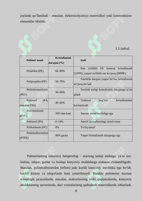 POLIMER MATERIALLARDAN BUYUM YASASH TEXNOLOGIYASI 8