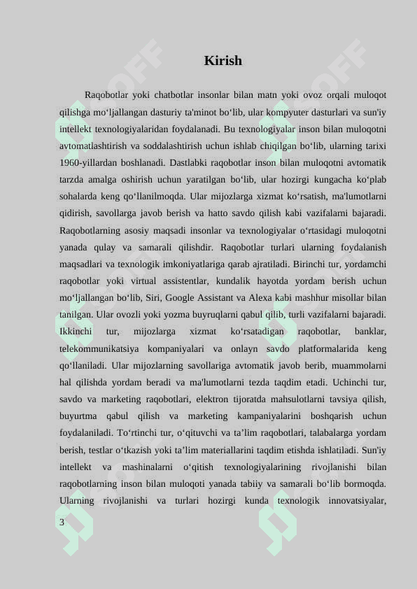 RAQOBOT VA UNING TURLARI 3