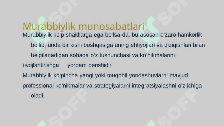 Rahbar murabbiy sifatida 2