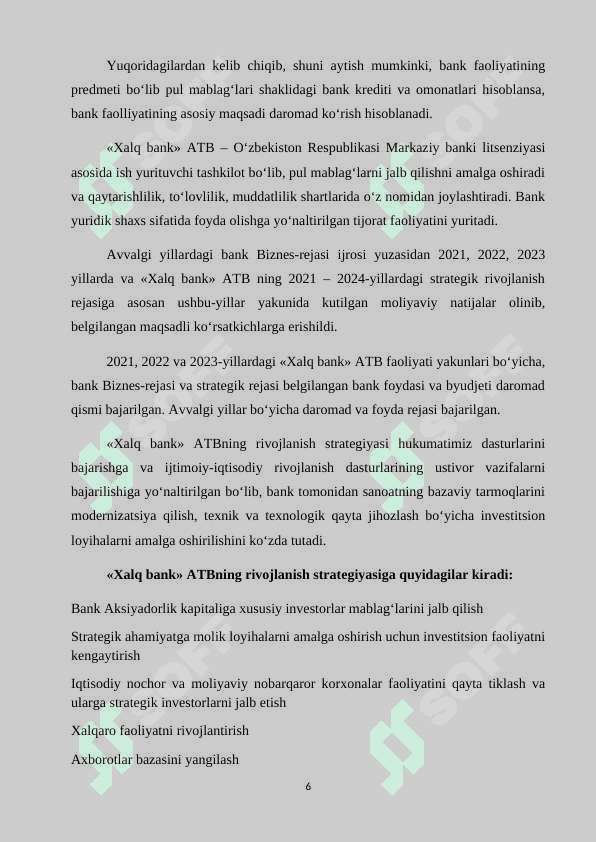 AMALIYOT HISOBOTI XALQ BANK 6