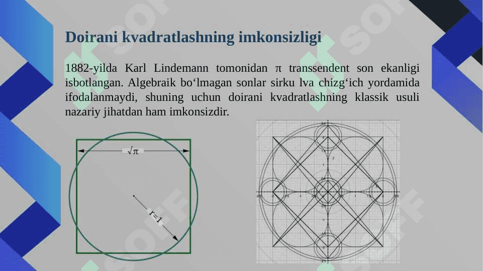 Doirani kvadratlashning taqribiy usuli 4