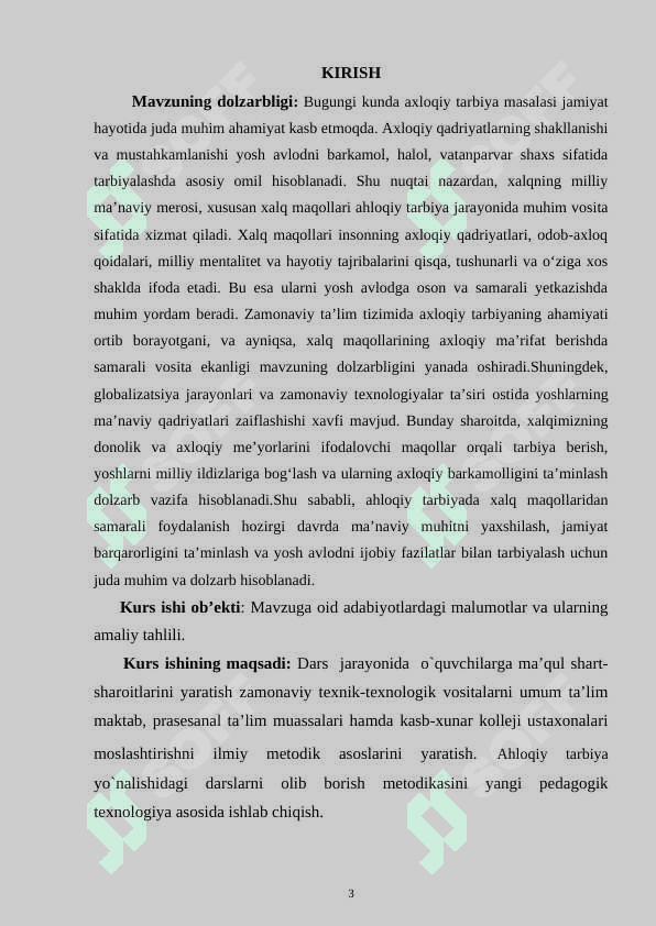 AHLOQIY TARBIYADA XALQ MAQOLLARIDAN FOYDALANISH 3