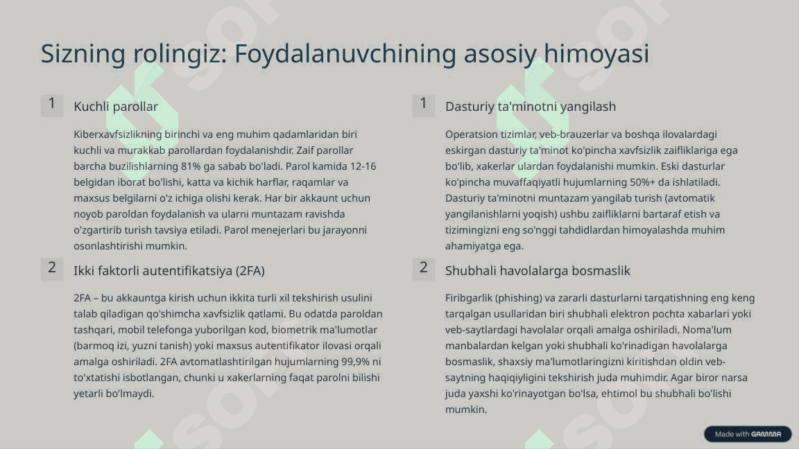 Internet tarmog'ida ma'lumotlarni himoyalash 4