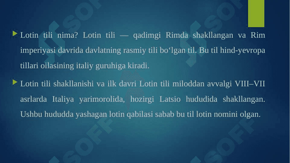 LOTIN TILI TARIXI 3