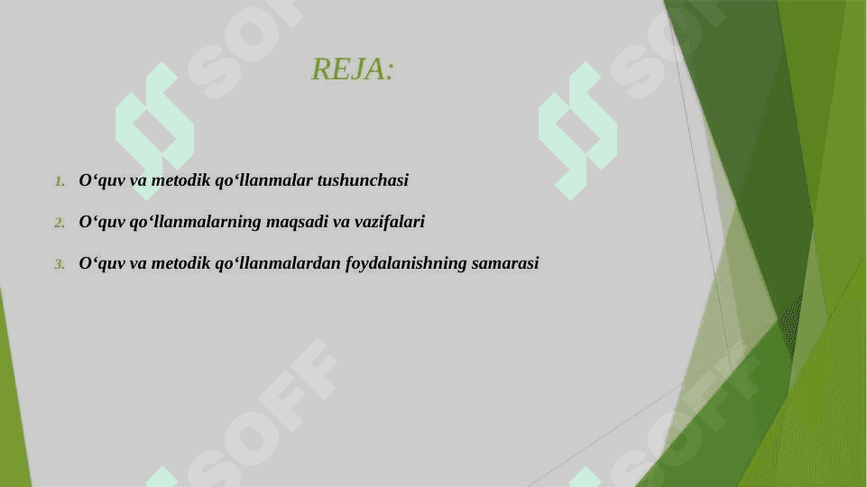 O'QUV VA METODIK QO'LLANMALARDAN FOYDALANISH 2