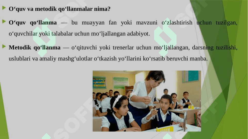 O'QUV VA METODIK QO'LLANMALARDAN FOYDALANISH 3