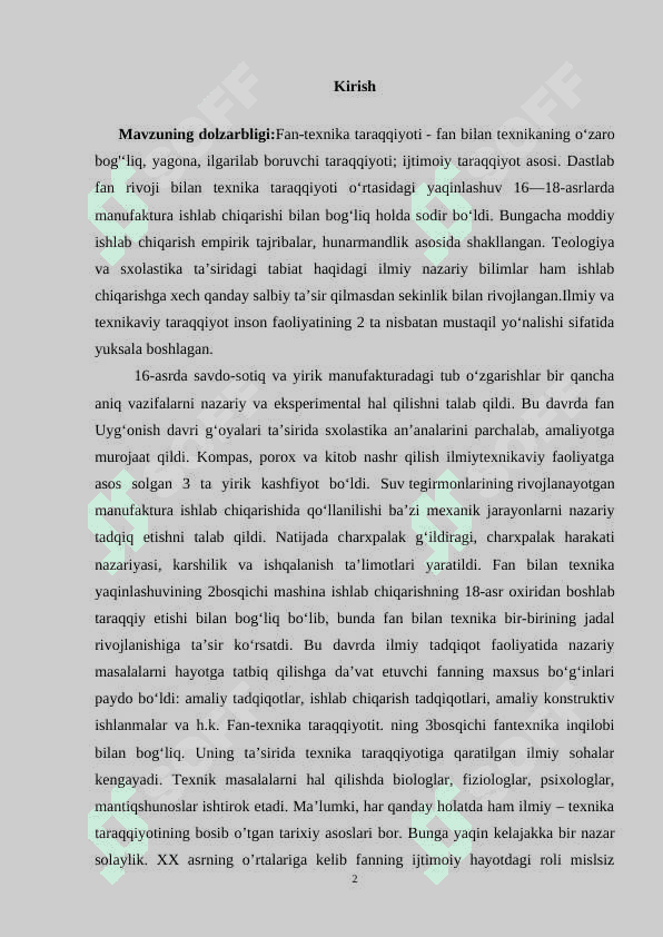 FAN VA TEXNIKA TARAQQIYOTINING JADALASHUVI 2