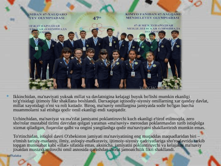 MIlliy istiqlol va O’zbekistonda madaniy taraqqiyot 4