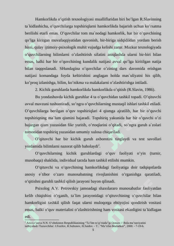 LOYIHALASHTIRISH TEXNOLOGIYASI HAMKORLIKNI taminlashning noyob vositasi 5