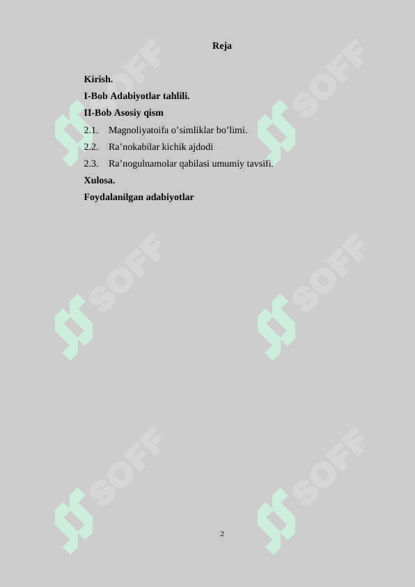 RANOKABILAR SINFCHASI 2
