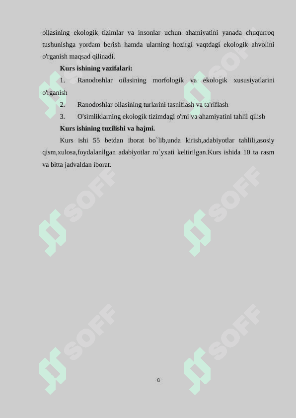 RANOKABILAR SINFCHASI 8