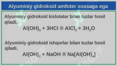 Aluminiy birikmalarining ishlatilishi 5