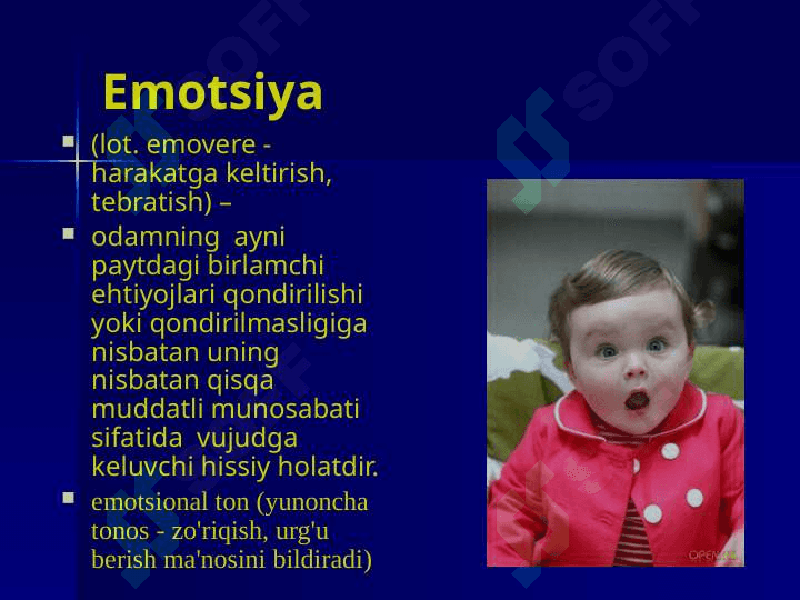 Emotsiyaning namoyon bo‘lishi 3