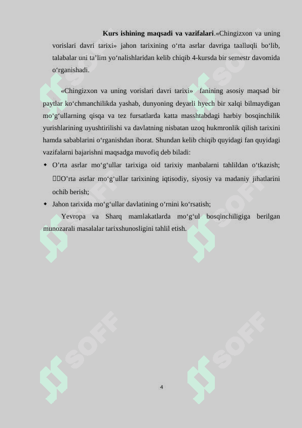 Chingiziylar davlatining tashkil topishi va Oʻrta Osiyoni bosib olishi 4