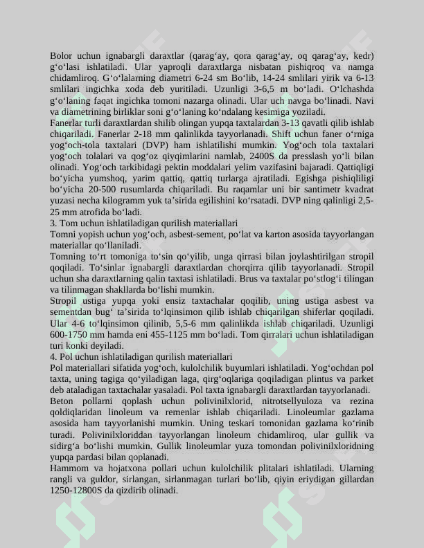 Qurilish materiallari. 4