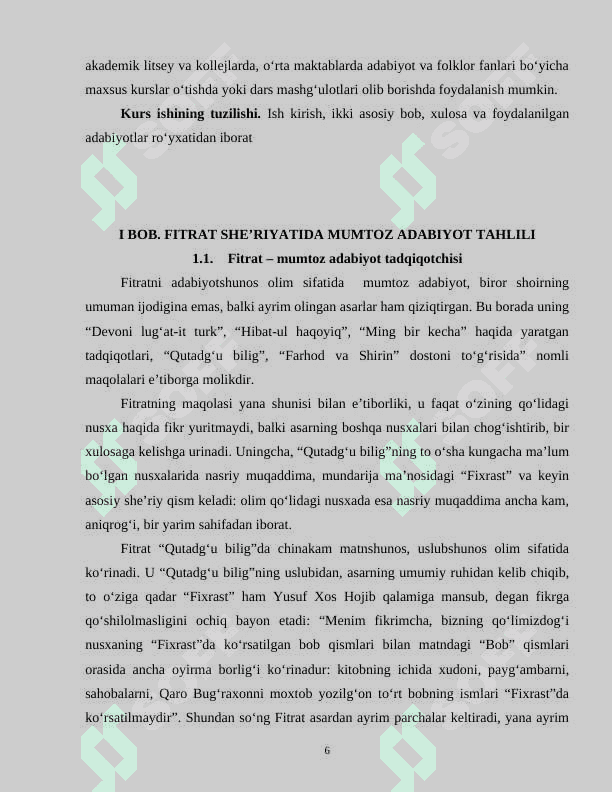 Fitrat she’riyatining g‘oyaviy-badiiy xususiyatlari 6